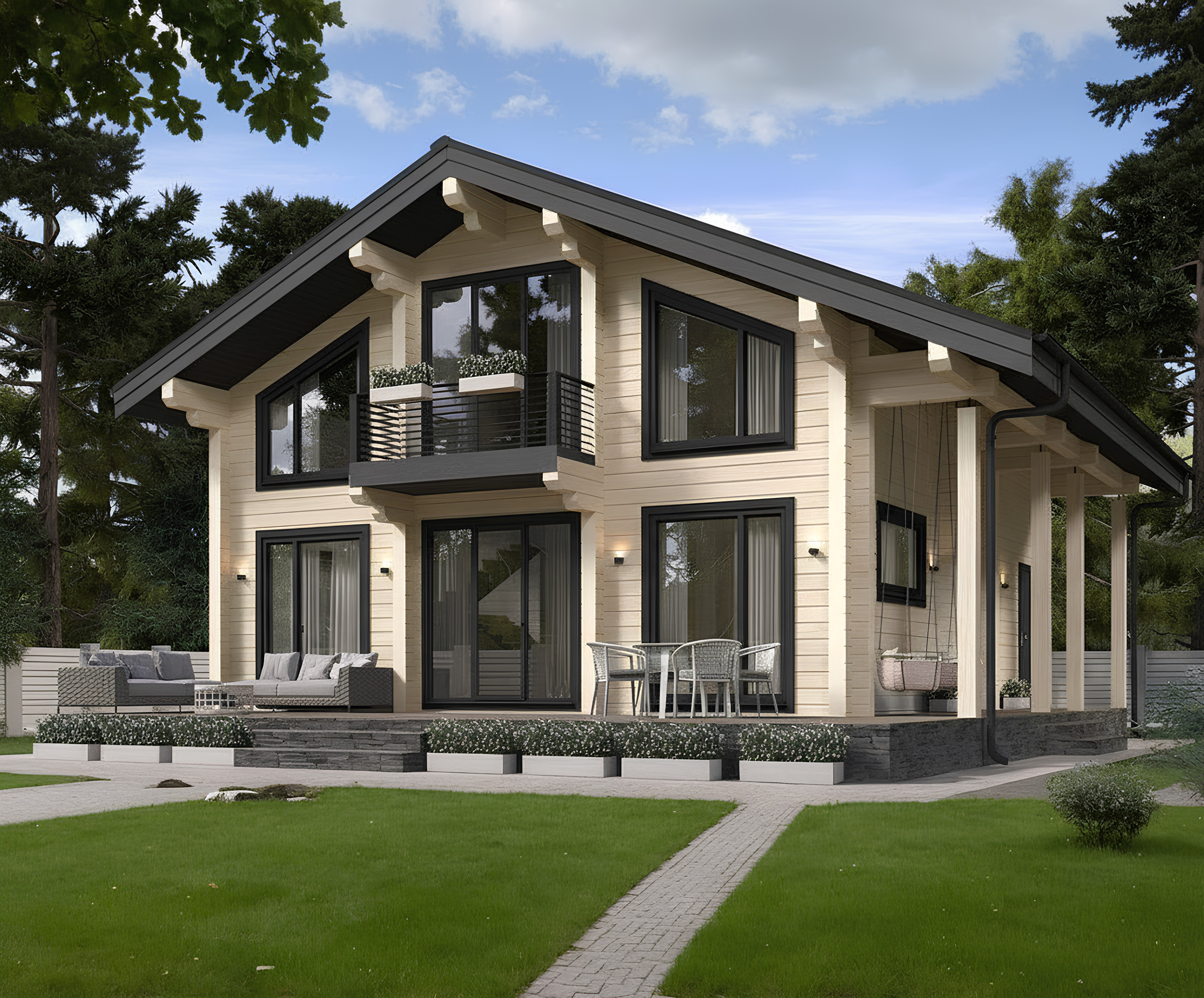 Дом из клееного бруса VZ-409